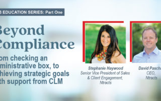 Beyond Compliance: From checking an administrative box, to achieving strategic goals with support from CLM